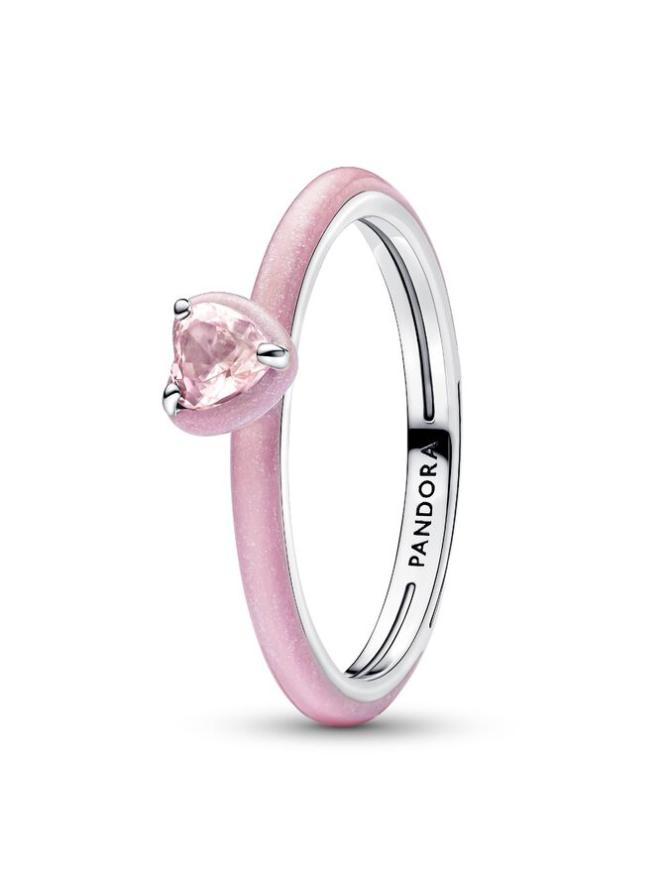

Кольцо Pandora Pink Chakra Heart Ring, стерлинговое серебро