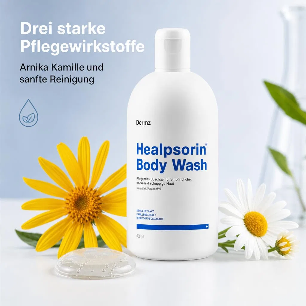 Гель для душа Dermz Healpsorin Body Wash для сухой и чувствительной кожи, 500 мл Dermz — фото 3
