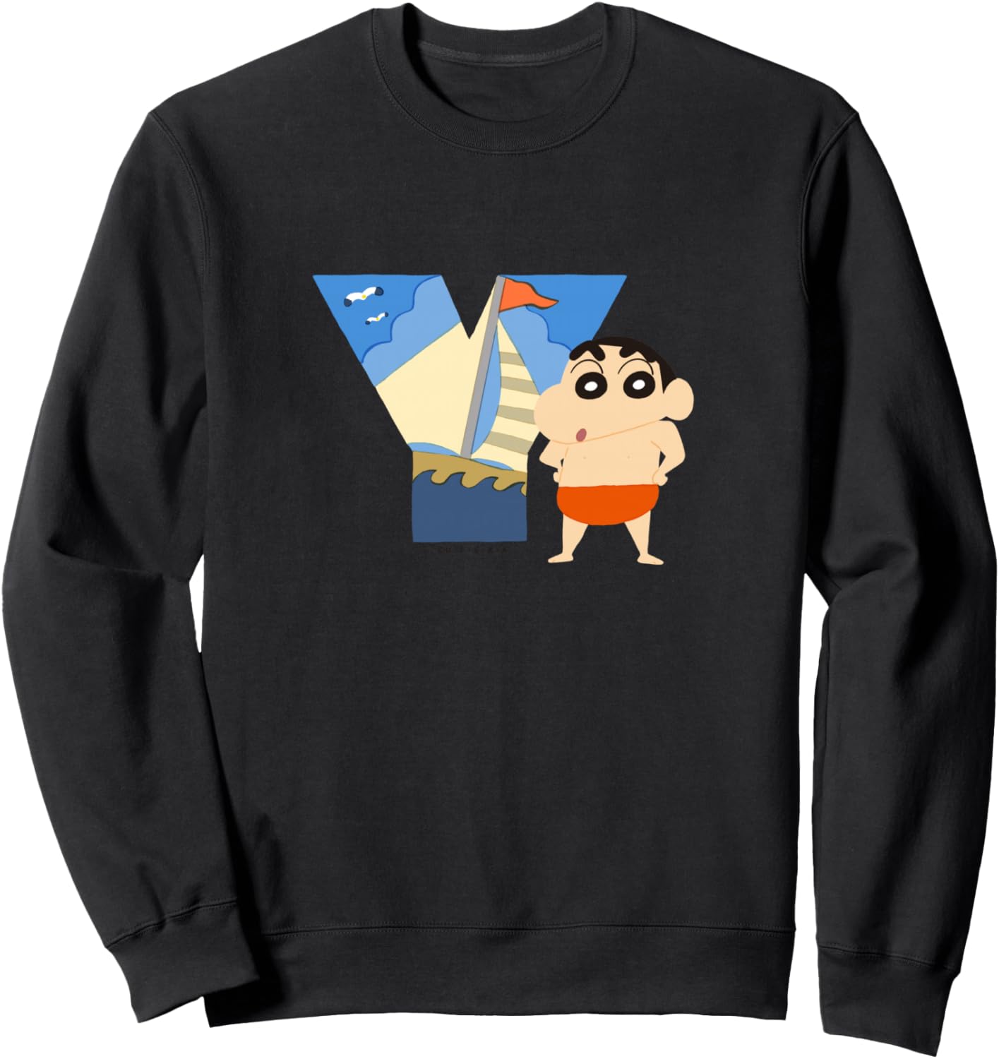 

Крейон Шин-чан: Веселье! Изучай от А до Я. Толстовка Y Crayon Shinchan, черный