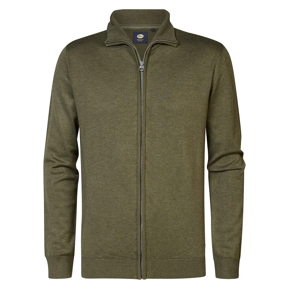 

Свитер Petrol Industries M-3040-KWC225 full zip, зеленый