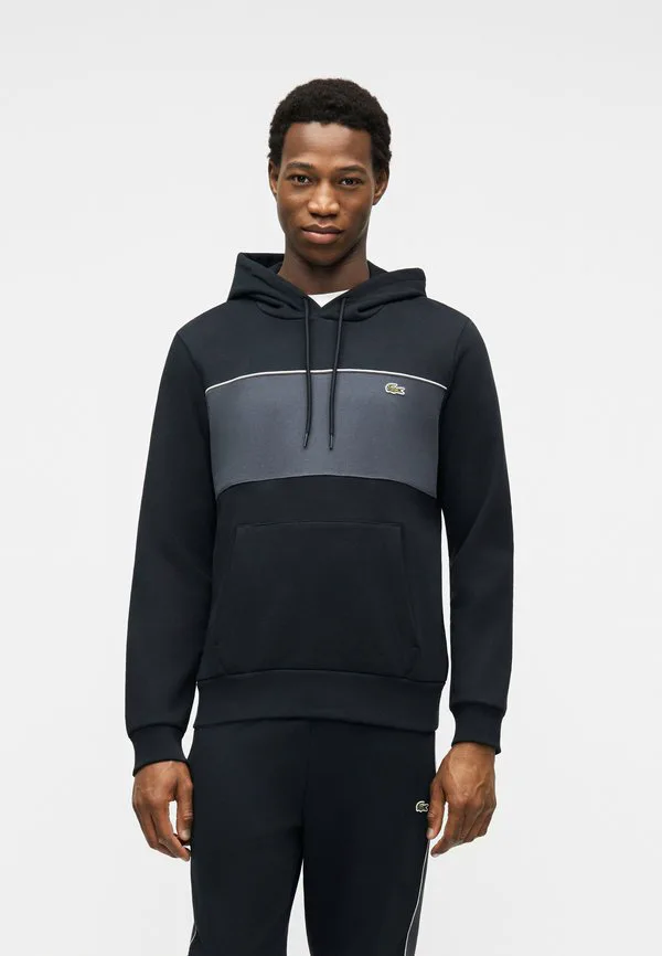 Толстовка с капюшоном Lacoste черный/графитовый