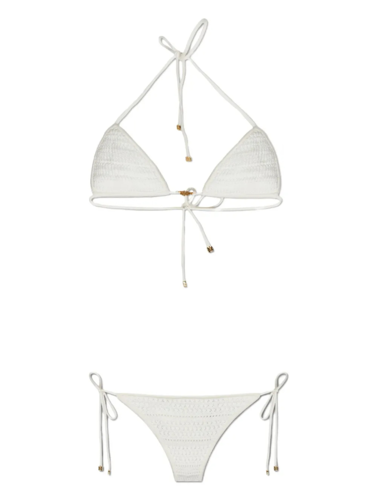 

AMIRI крючком треугольное бикини, белый