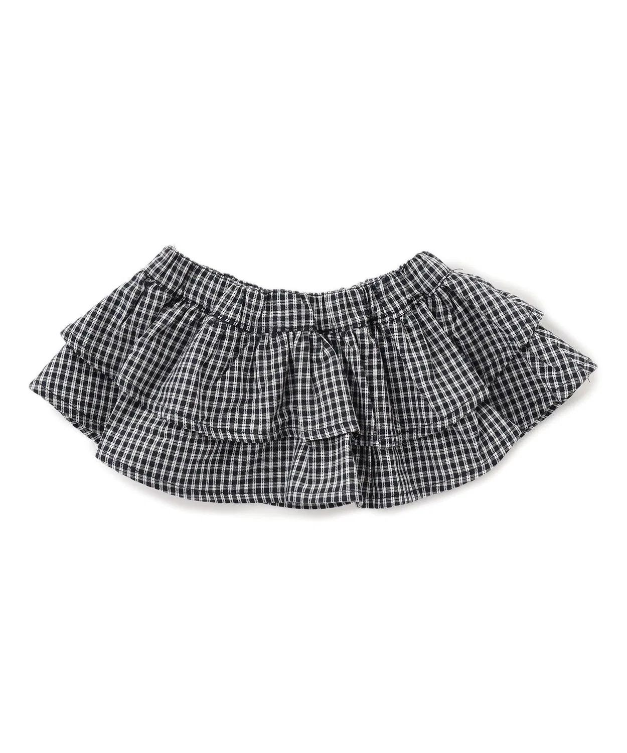 Юбка детская многослойная с воланами BREEZE, клетка — фото 2