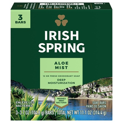 

Дезодорирующее мыло Pa Irish Spring с алоэ 310 г Colgate