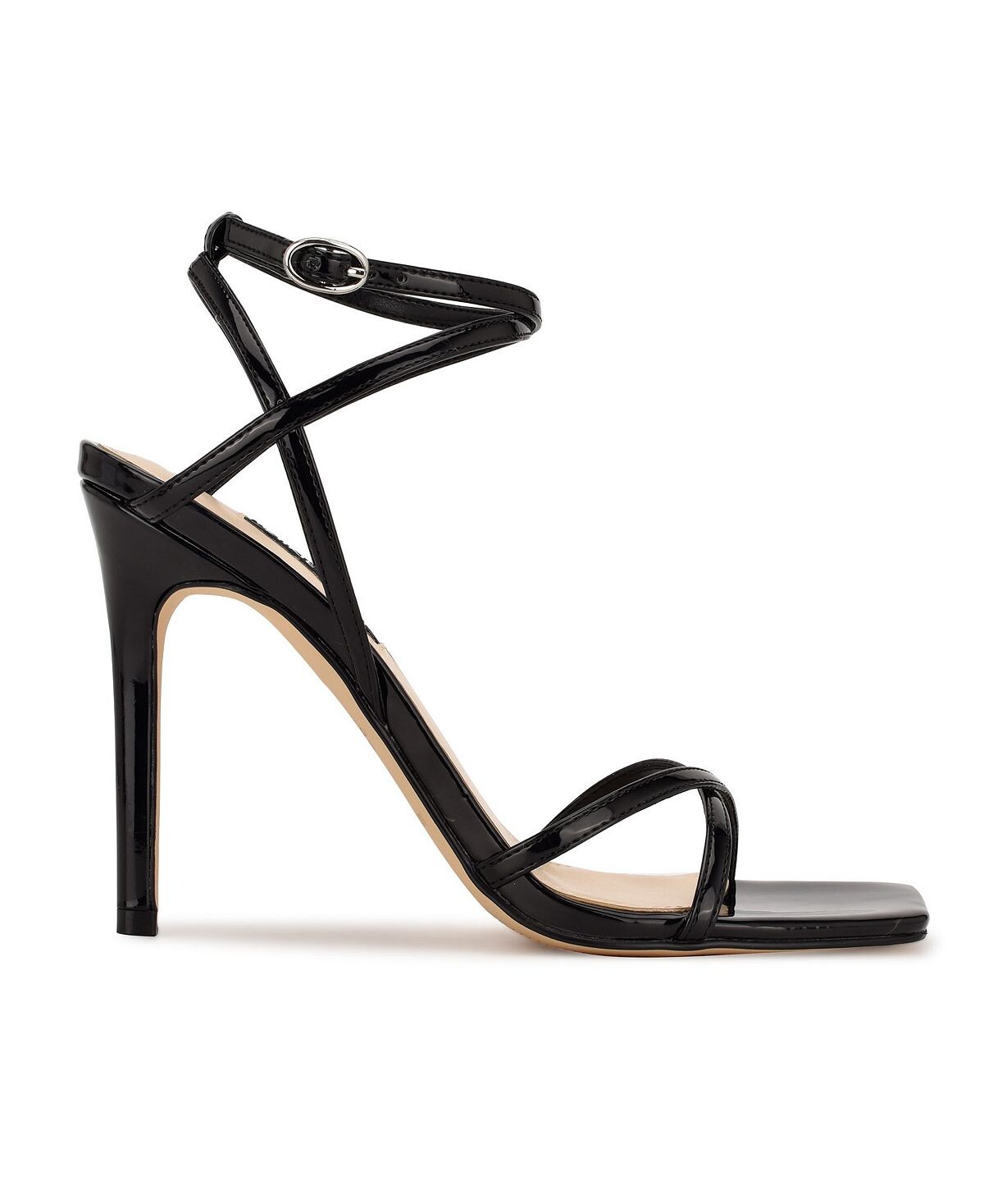 Женские классические сандалии с ремешком на щиколотке Nine West, черный — фото 2