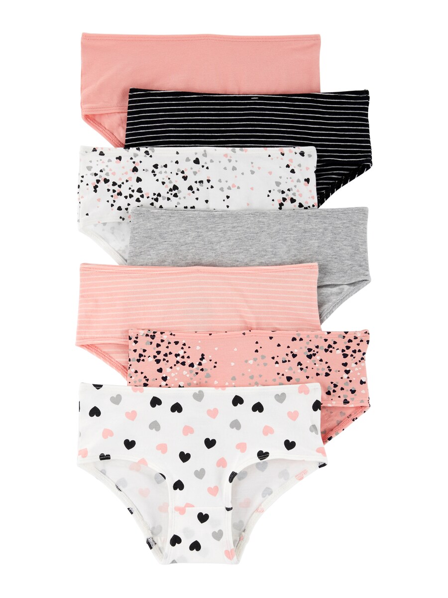

Трусы Carter's, цвет Grey/mottled grey/Peach/Black/White