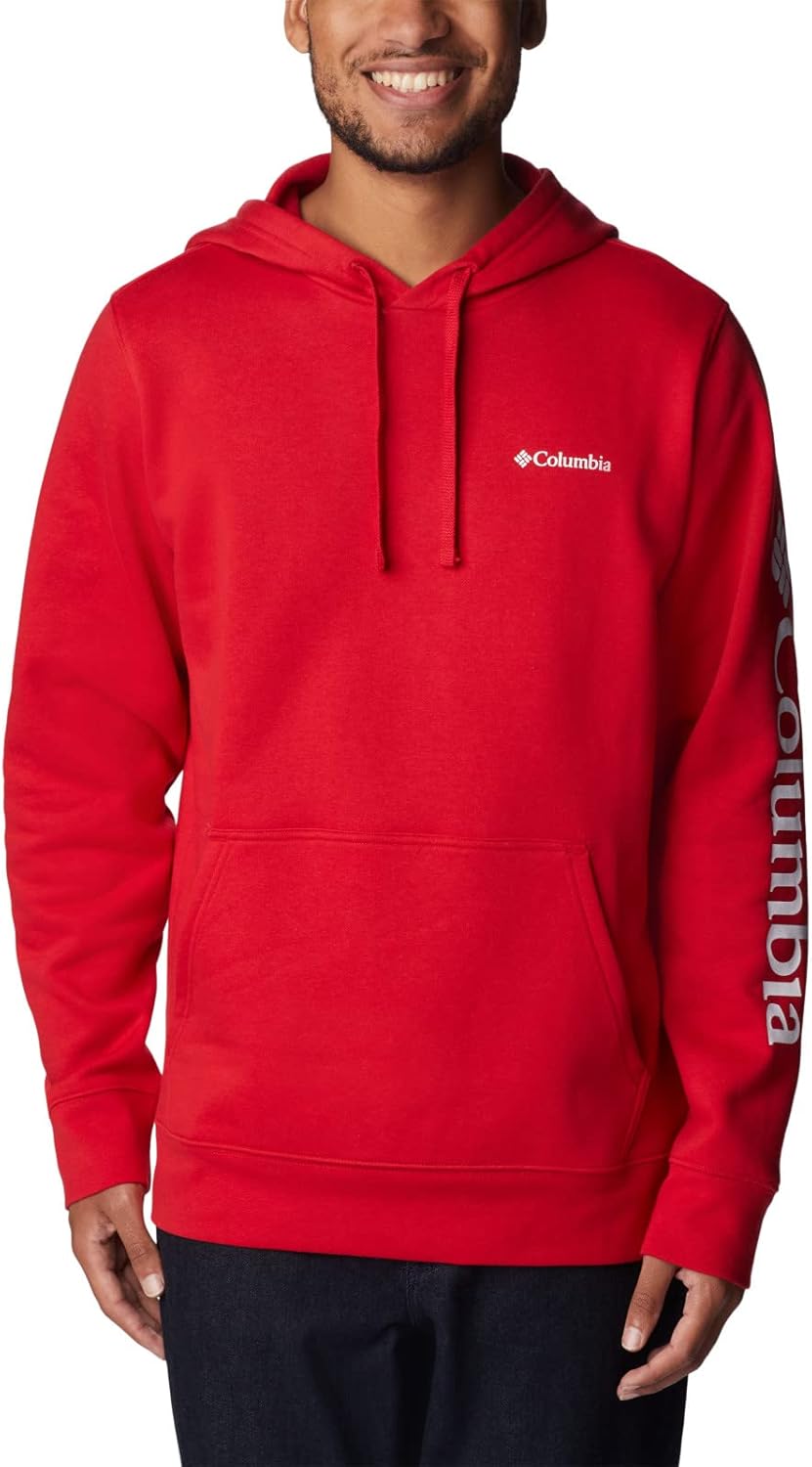 

Куртка-толстовка Columbia мужская Trek Hoodie, Mountain Red/Csc Sleeve Logo