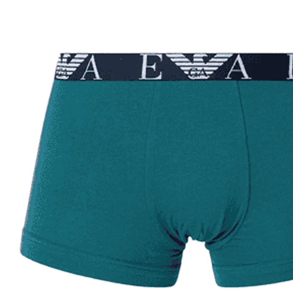 EA Boxer Shorts Men's 3 Pack EMPORIO ARMANI, 3 pack (зеленый+синий+черный) — фото 4