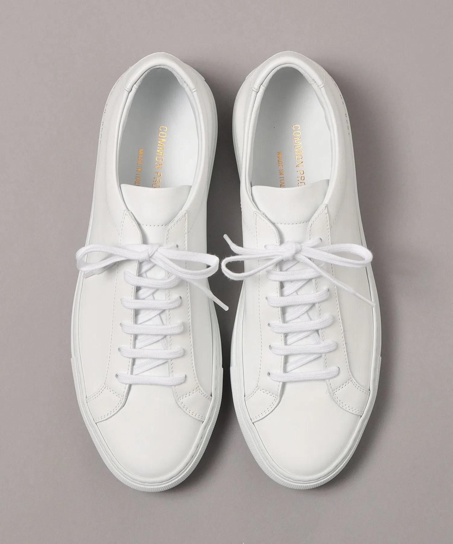 Мужские кожаные кроссовки Common Projects Achilles белые — фото 3