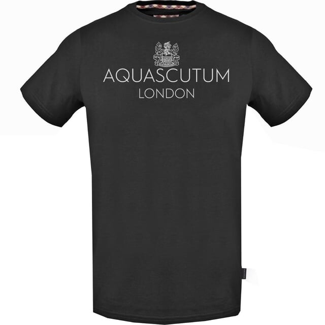 

Футболка с ярким логотипом London Aquascutum, черный