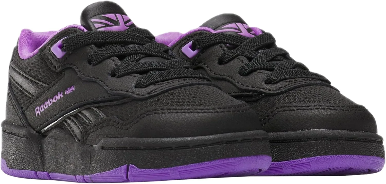 Кроссовки Reebok Unisex BB 4000 II, белый/черный/фиолетовый — фото 2