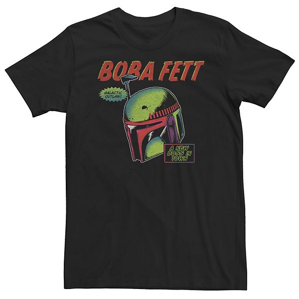 

Футболка Big & Tall Star Wars Boba Fett Rainboba Head Shot Licensed Character
