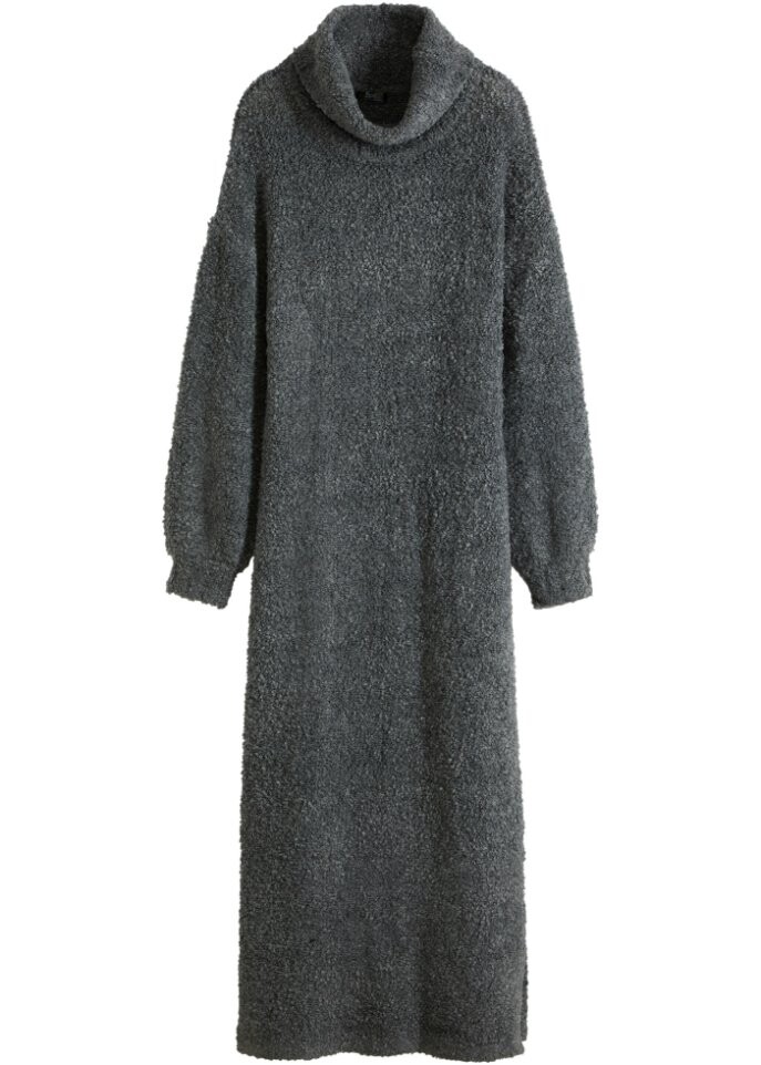 

Вязаное платье из пряжи букле Bpc Bonprix Collection, черный