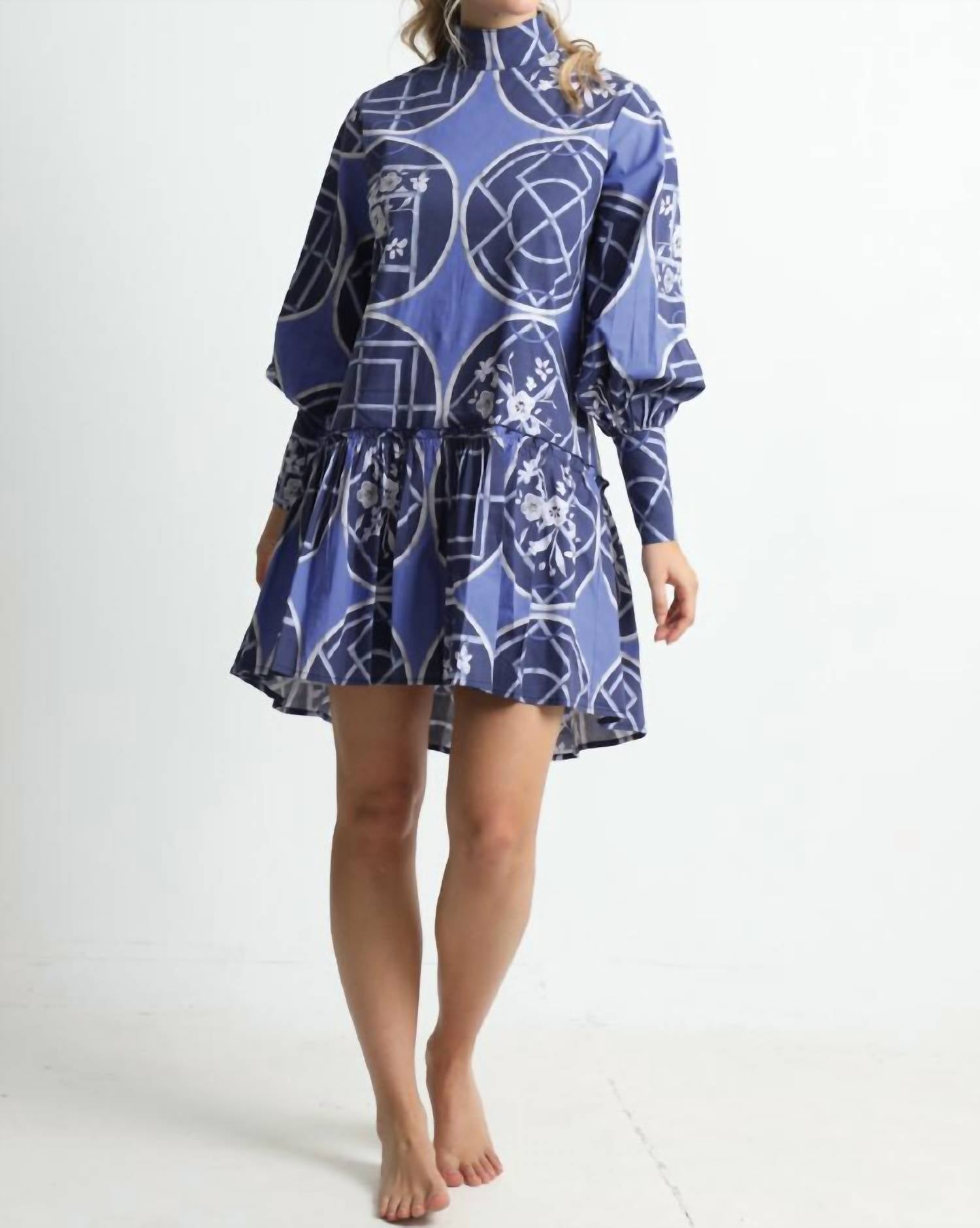 

Мини-платье Fiona в синие круги Kleid