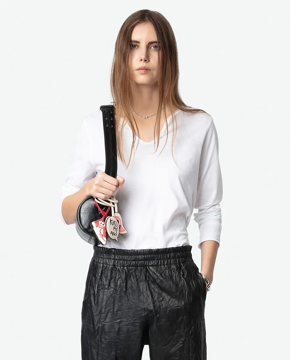 

Тунисская женская футболка с длинными рукавами Zadig & Voltaire, белый