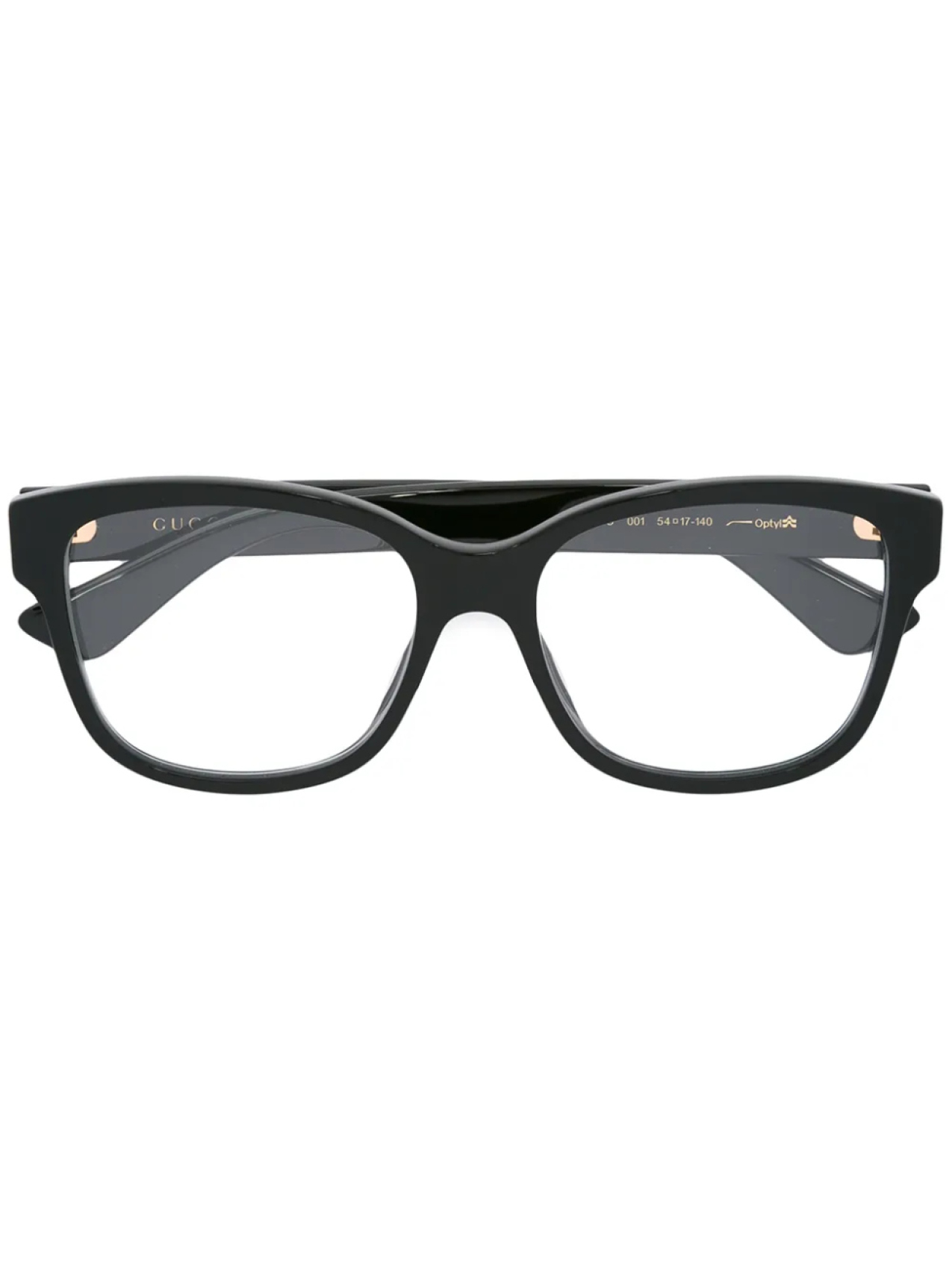 

Очки с квадратной оправой Gucci Eyewear, черный