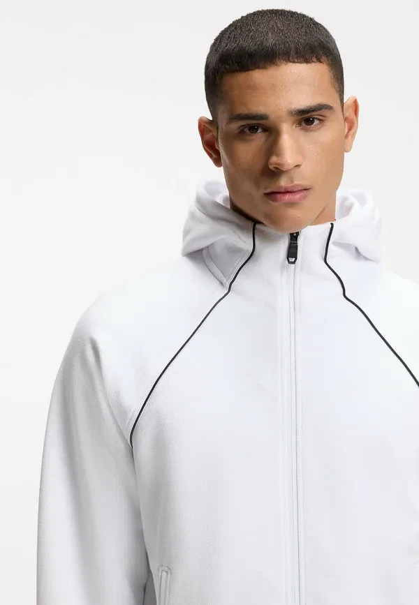 Толстовка на молнии Boss, Join saggy zip up sweatshirt, белый — фото 4