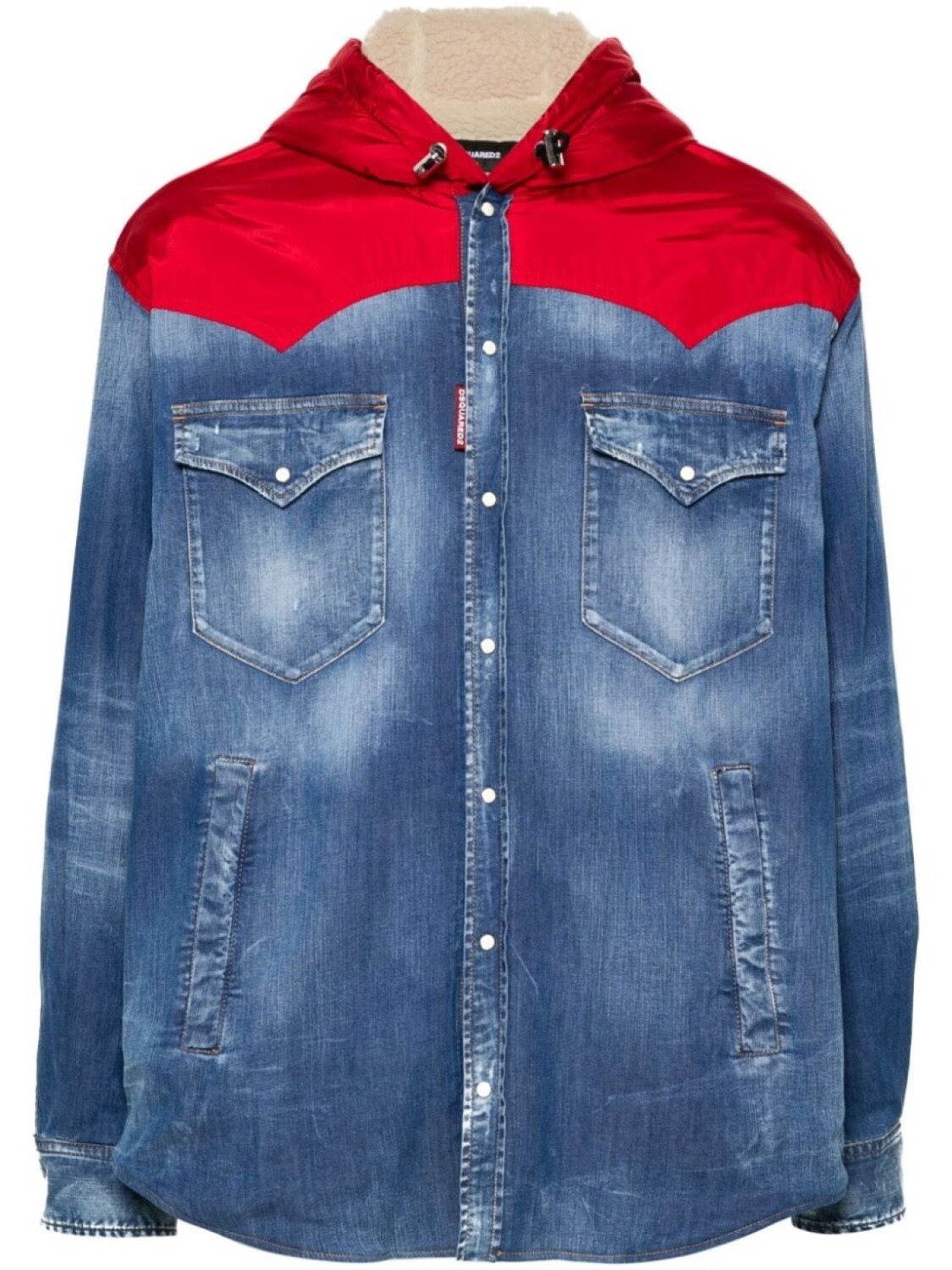 

DSQUARED2 пиджак со вставками, синий