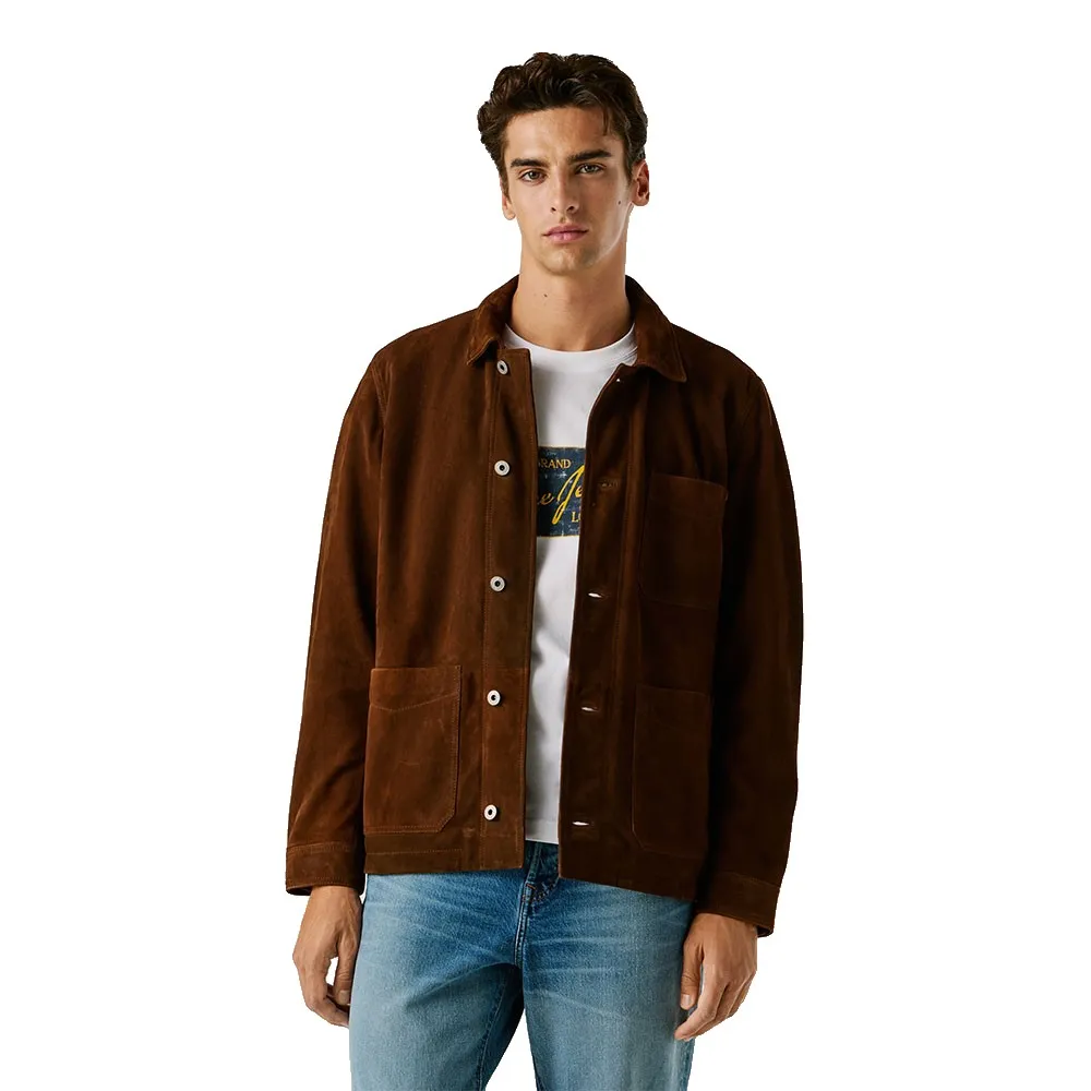 

Кожаная куртка Pepe Jeans Sinbar, коричневый