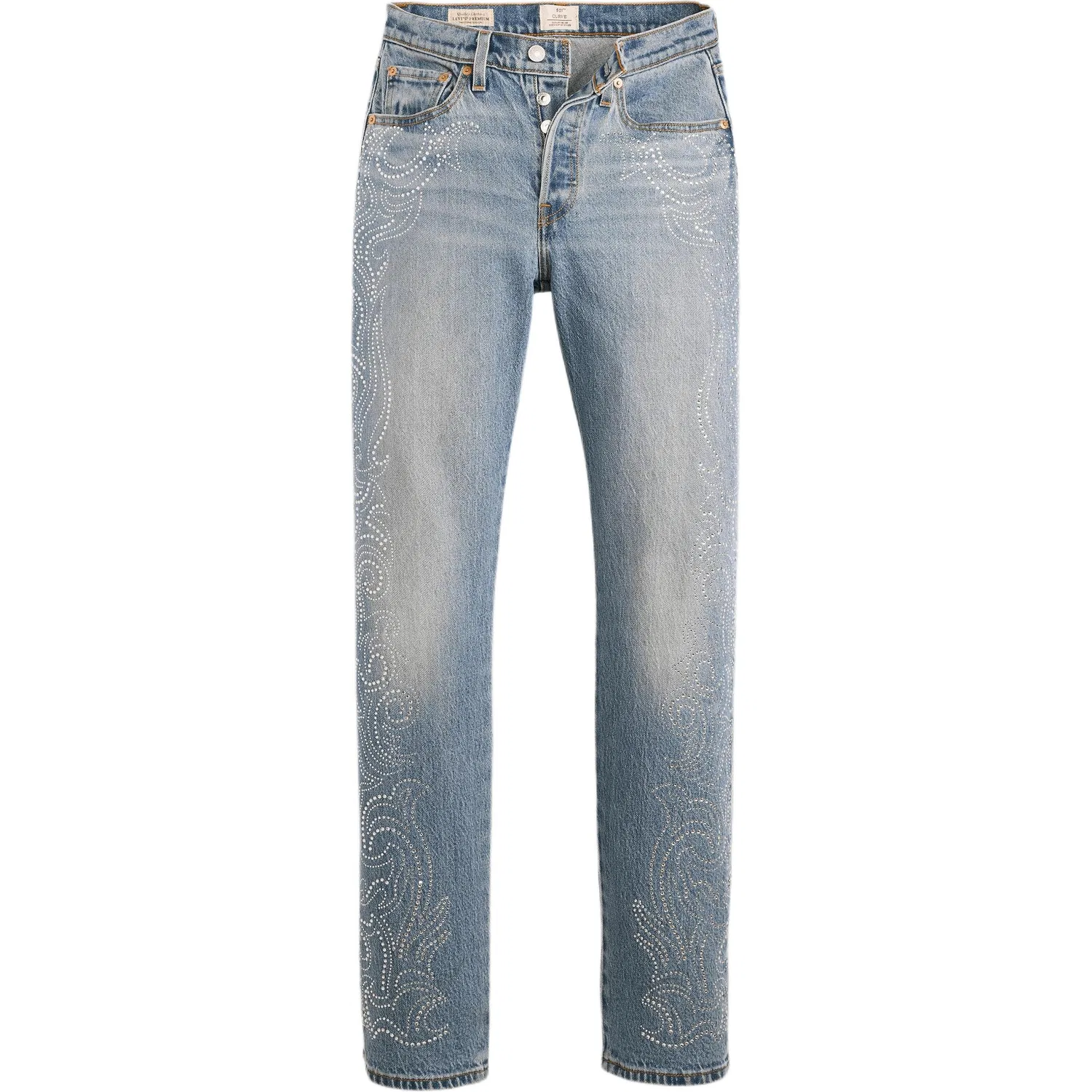 Джинсы x Beyoncé FW25 Women's Levis, Western Crystal-Dark Color Washed