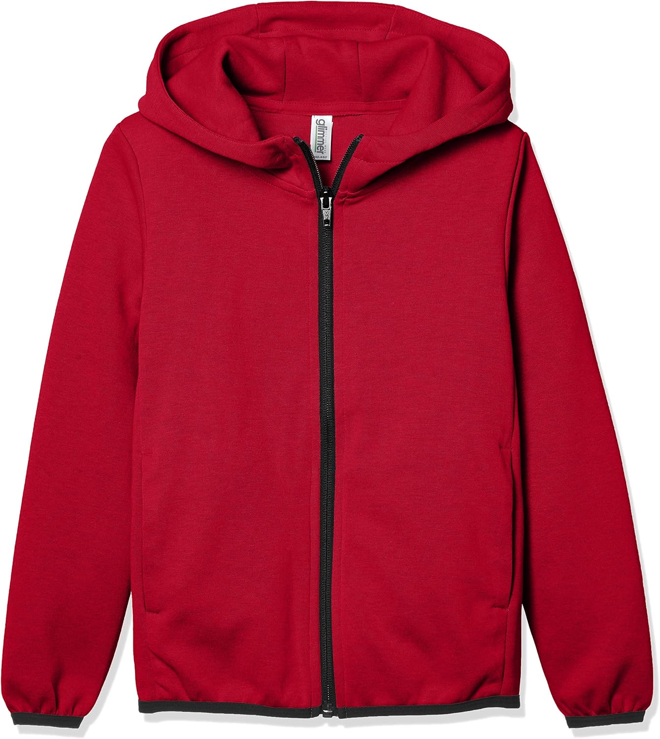 

Мужская толстовка на молнии Glimmer 00342-ASZ Dry Sweat, гранатово-красный