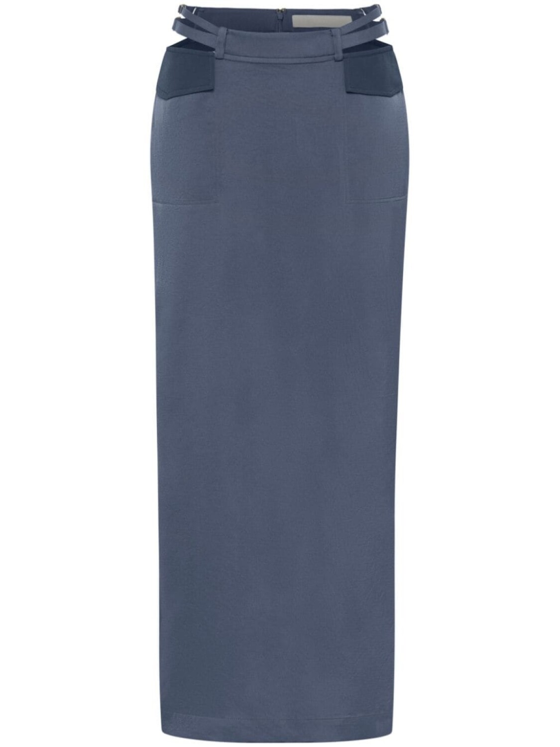 

Dion Lee юбка макси прямого кроя, серый