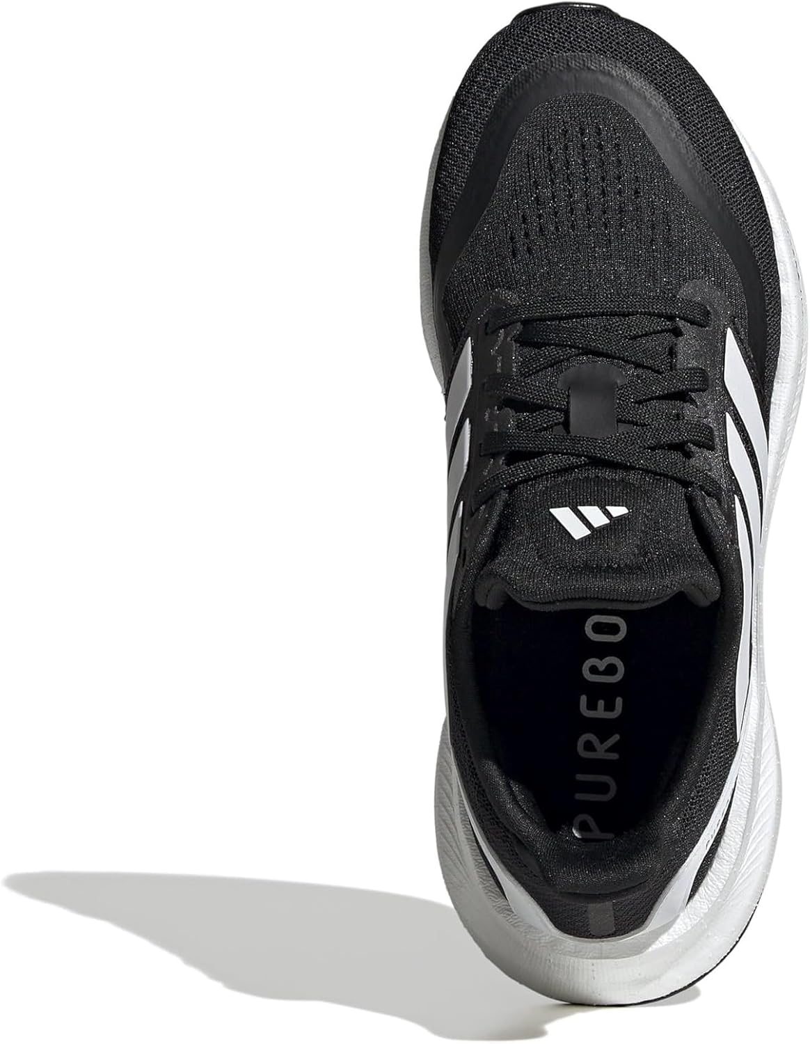 Детские кроссовки Adidas Pureboost Light для бега (унисекс), белый/черный — фото 2