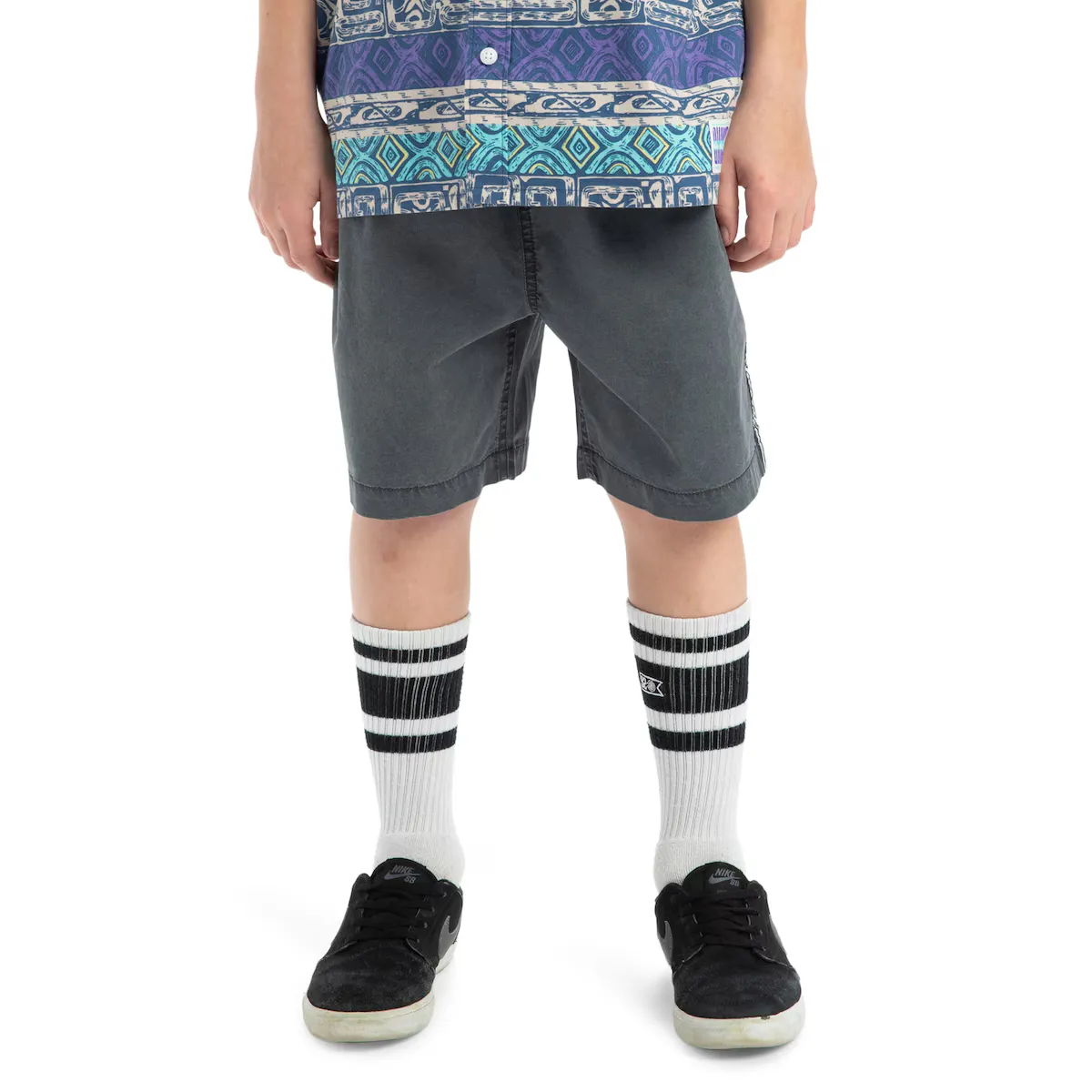 

Детские шорты Quiksilver Taxer Global Heat, чёрный