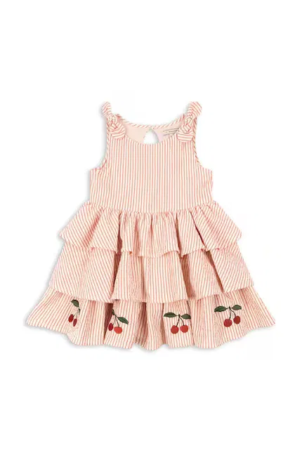 Платье летнее с кокардами Ellie Dress Konges Sløjd, розовый