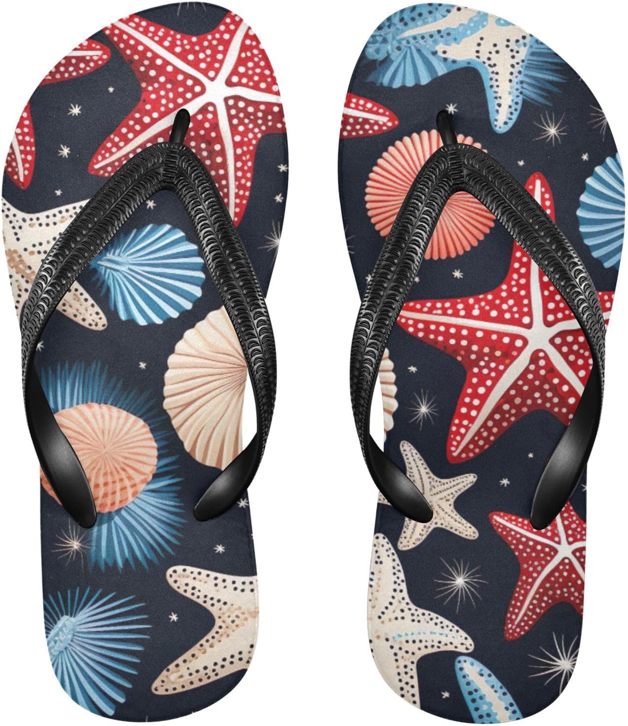 

Пляжные летние сандалии Seashell Starfish для женщин и мужчин, шлепанцы для душа Kfbe