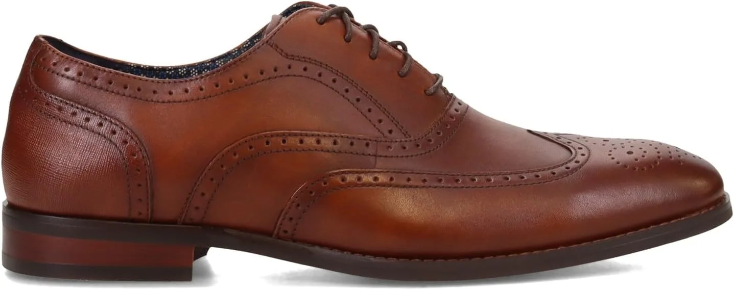 Мужские туфли Stacy Adams Kaine Wingtip на шнурке, коньячный — фото 2