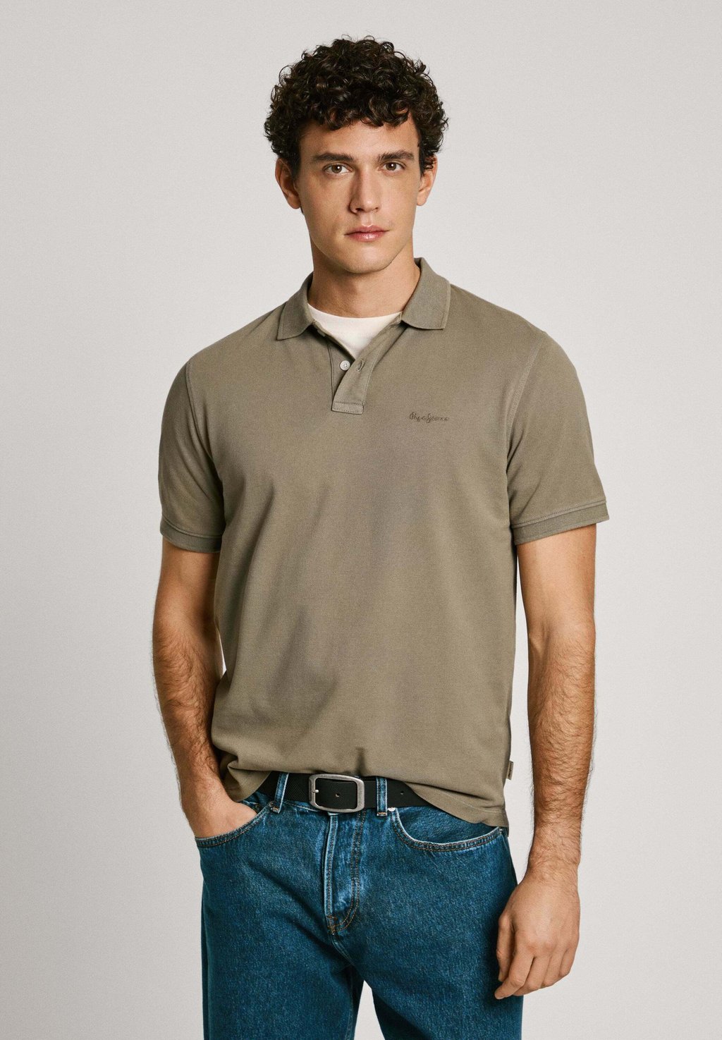 

Рубашка поло NEW OLIVER Pepe Jeans, оливковый