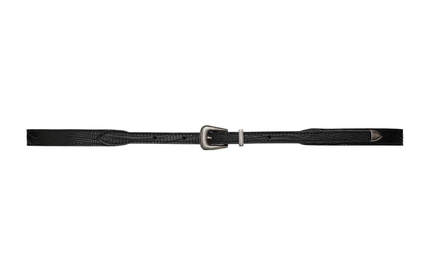 

Ремень кожаный Saint Laurent мужской, черный