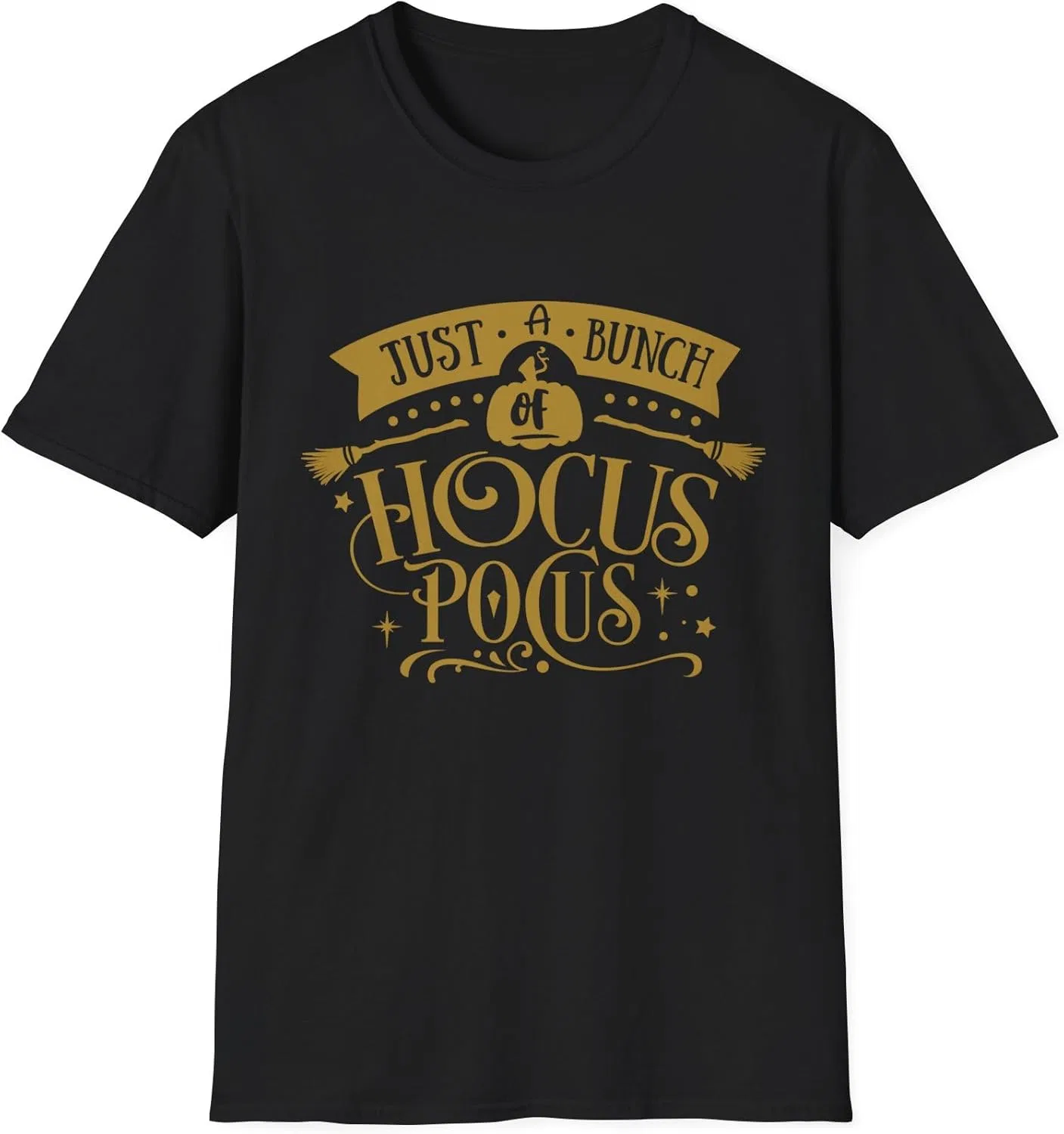 Футболка унисекс в стиле "Just a Bunch of Hocus Pocus" | Одежда на Хэллоуин, осенняя одежда, футболка для жуткого сезона, повседневная одежда