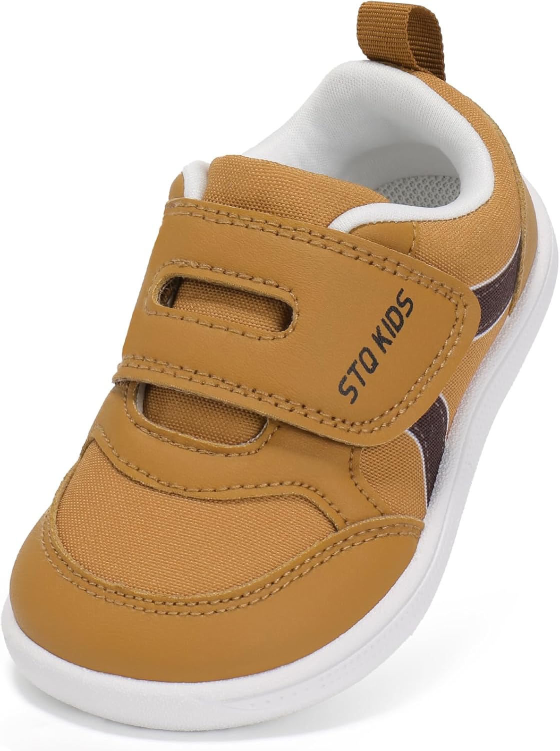 

Детские сандалии с широкой пяткой босоножки для малышей, кроссовки для мальчиков и девочек, детские теннисные кроссовки, нескользящие, легкие, удобные обувь для первых шагов, для бега и активного отдыха на улице Stq Kids, коричневый