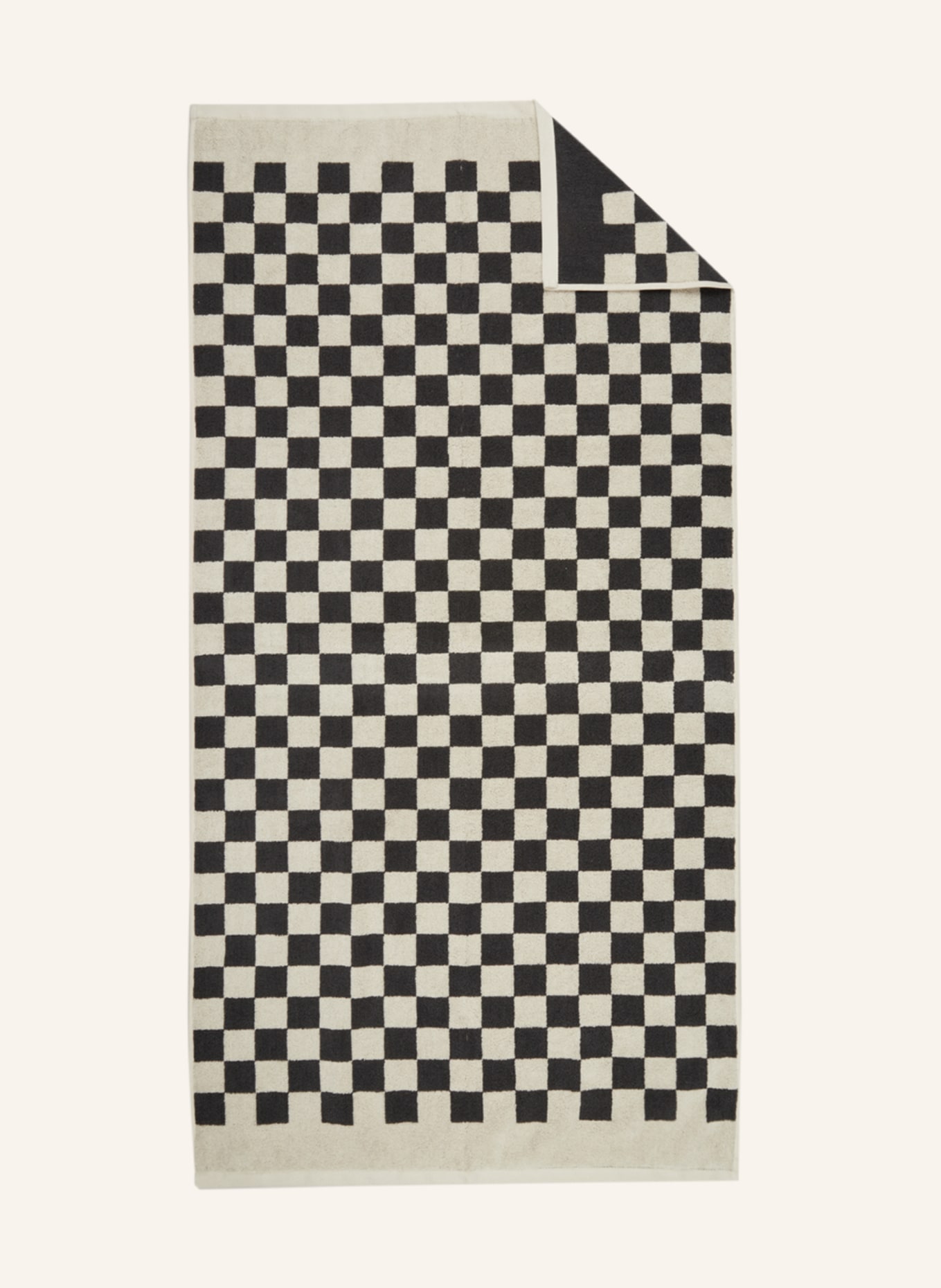 

Полотенце для душа Marc O'Polo CHECKER, 70x140 см, темно-серый/кремовый