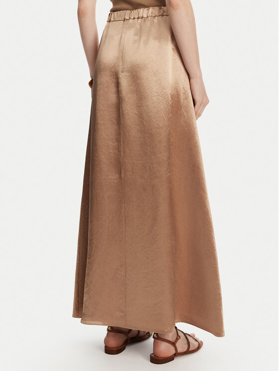 Трапециевидная юбка стандартный крой Nuevo 2516101028 Max Mara, бежевый — фото 3