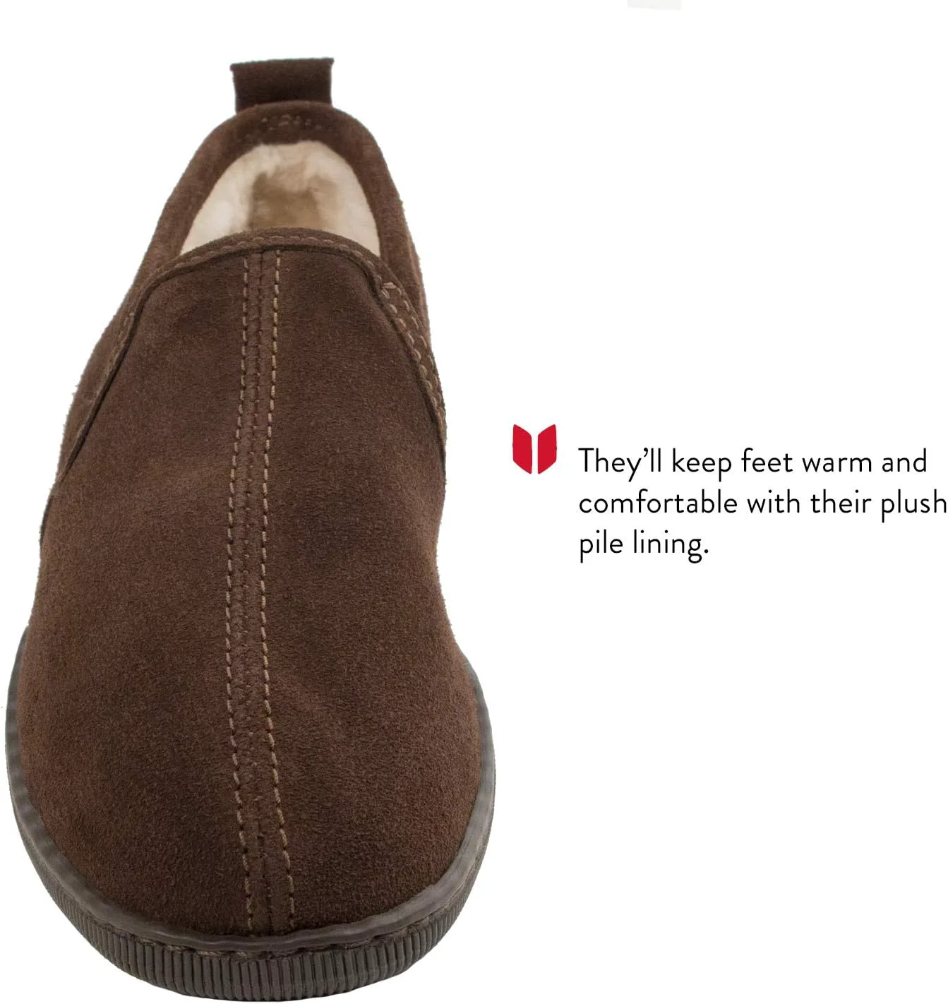 Мужские тапочки Minnetonka Romeo с плюшевой подкладкой — фото 3