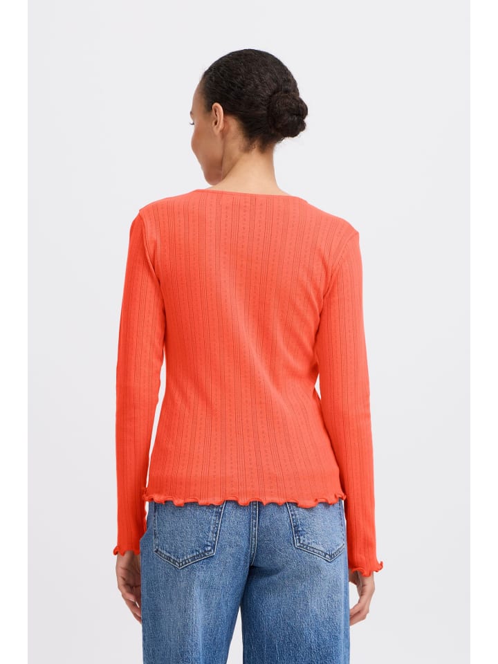 

B. young Футболка с длинными рукавами BYUNICA приталенного кроя, цвет Cayenne