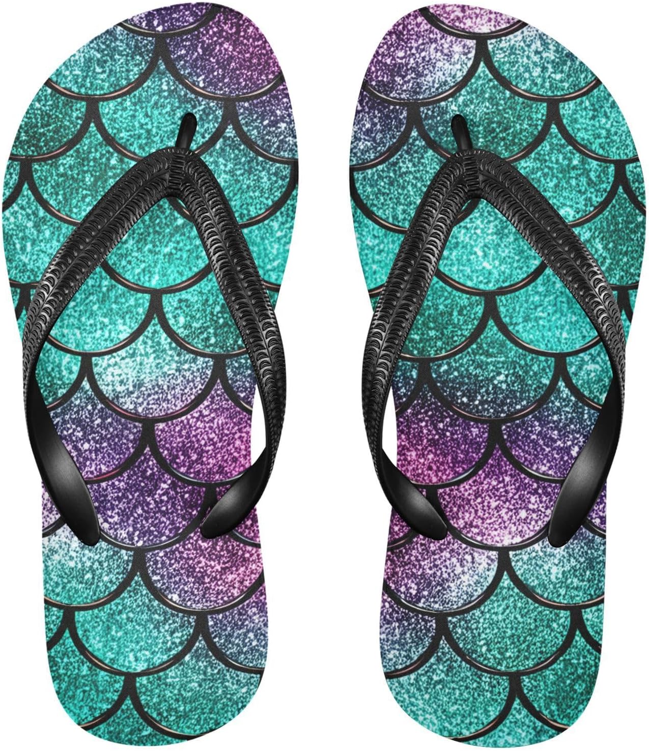 

Женские и мужские пляжные шлепанцы с чешуей русалки, бирюзовые, для лета и повседневного ношения 20861910 Kfbe