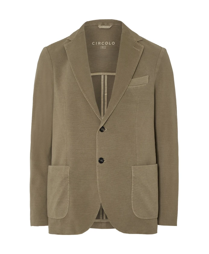 

Бежевая куртка в американском стиле с карманами. Circolo 1901, бежевый