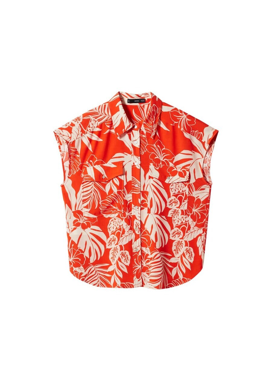 

Блуза MANGO Blouse poems, оранжевый