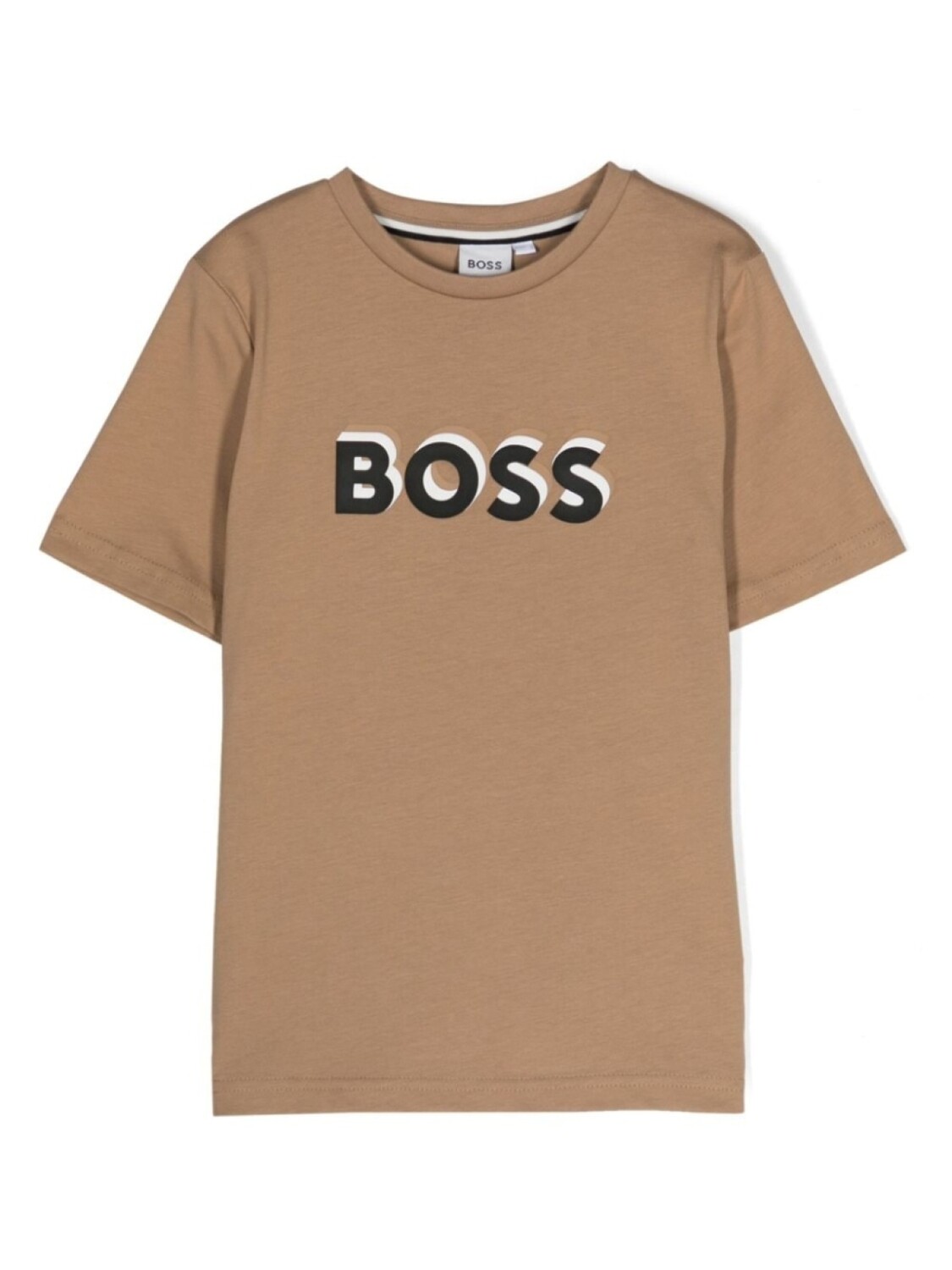 

BOSS Kidswear футболка с логотипом, нейтральный цвет