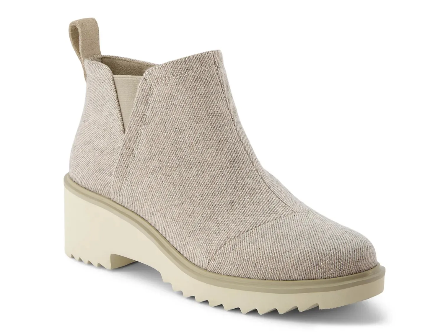 Ботильоны TOMS Maude Wedge Bootie — женские, бежевые