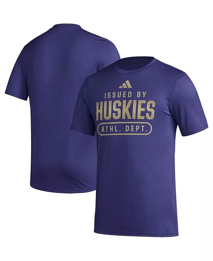

Мужская фиолетовая футболка Washington Huskies AEROREADY Pregame adidas
