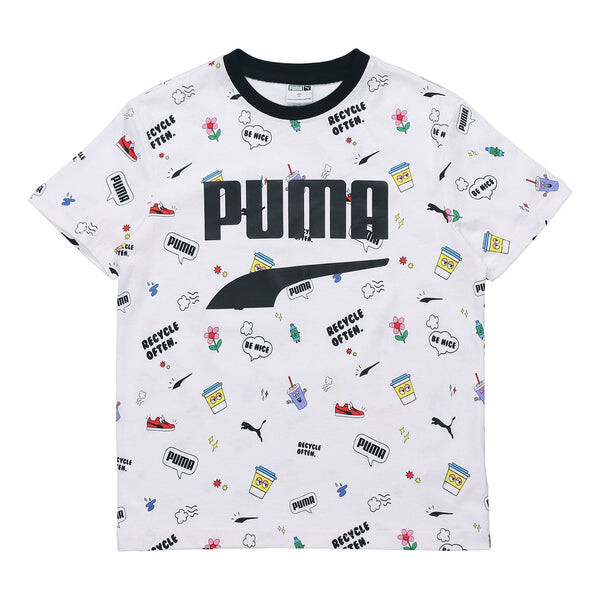 

Футболка awareness aop t-shirt 'white black' Puma, белый