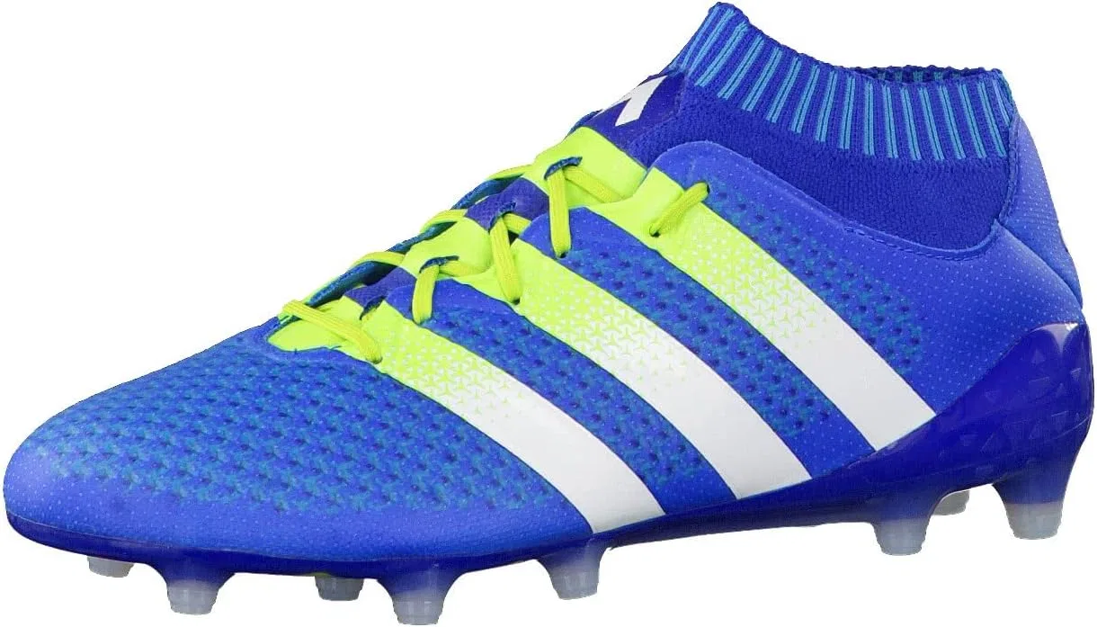 Мужская функциональная футболка Adidas Ace 16.1 FG/AG, беговые кроссовки, Blue Green White Azuimp Seliso Ftwbla