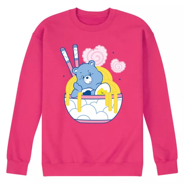 

Мужская флисовая толстовка Care Bears Grumpy Ramen Bowl Licensed Character, пурпурный
