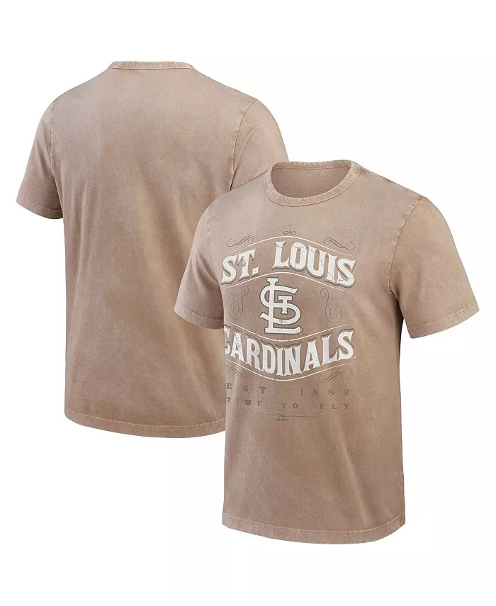 

Мужская футболка St. Louis Cardinals выгоревшего песочного цвета Fanatics