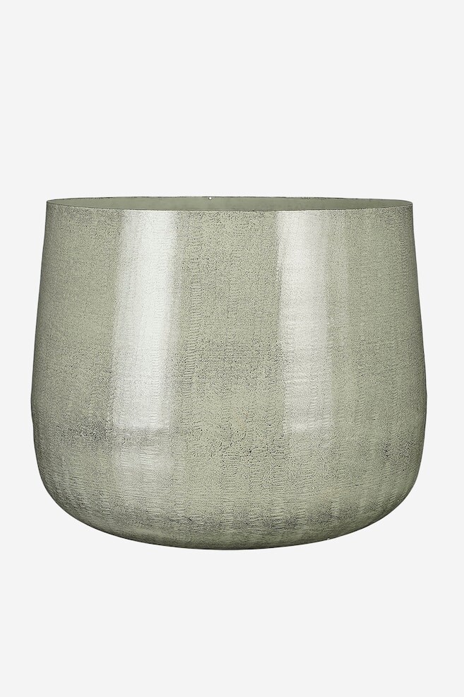 

Большой железный цветочный горшок Mica Decorations, серый
